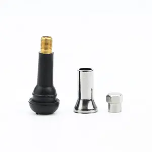 Trumpet Cover Snap-in Short Black Without Tube Car Auto Parts Tire Valve TR414 Rubber Tire Valve Stem