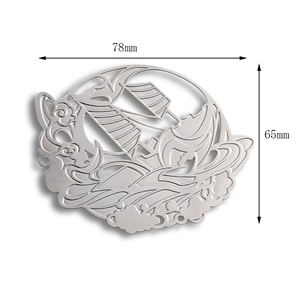 ป้ายชื่อออกแบบส่วนตัวสุดหรู ดีไซน์วงกลมโปร่ง ทำจากโลหะ ใช้เป็นที่คั่นหนังสือ - Product Image 6