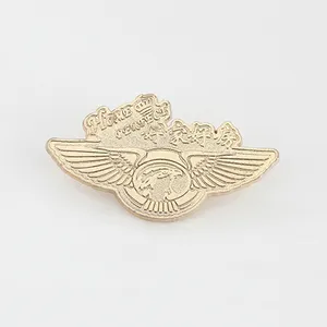 Barato personalizado Metal The Gold Eagle Die Struck Souvenir Pin de solapa Vintage Custom Die Struck Plain Esmalte Pins