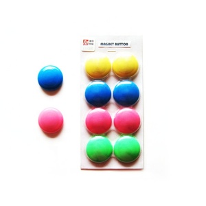 Nam Châm Ferrite Đầy Màu Sắc Bảng Trắng Hấp Thụ Tủ Lạnh Nam Châm Nút Nam Châm Nhựa - Product Image 1