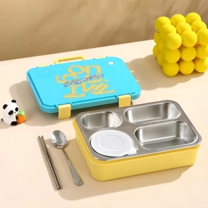 B137 Boîte à lunch portable en acier inoxydable de haute qualité pour sac isolant pour adolescents avec bol à soupe et vaisselle pour une utilisation en extérieur - Product Image 1