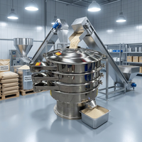 1200mm Doppelschichtige Rotations-Vibrationssiebmaschine Proteinpulver Edelstahl Vibrationssieb-Separator
