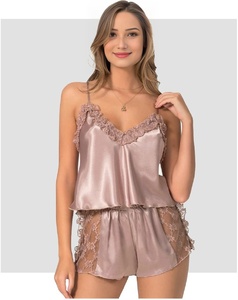 Set di Lingerie Sexy Turca Fantasia Beige in <span class=keywords><strong>Cotone</strong></span> Babydoll con Pantaloncini Personaggio Angelo Comoda Camicia da Notte Intima per Donne - Product Image 4