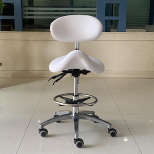 Chaise de pédicure classique blanche pivotante avec dossier, tabouret de technicien avec fonction de massage, couleur personnalisable, haute capacité de charge pour SPA - Product Image 6