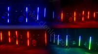 Barre lumineuse LED RGBW sans fil Hondys DMX avec étui, changement de couleur, tube DMX à batterie, lumière de scène pour DJ, événements, fêtes