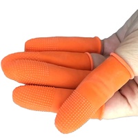 Gant antistatique du bout des doigts Couvre-doigts antistatique Esd Doigtiers en latex naturel pour l'industrie et les salles blanches
