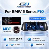 Pour BMW Série 5 F10 NBT CIC Écran audio stéréo de voiture Android 15 CarPlay Android Auto BT GPS DSP