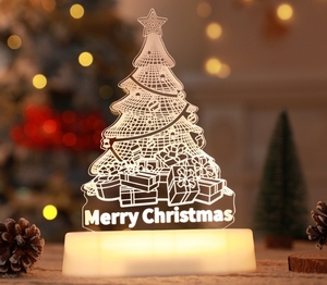 GL-S11 LED Acrylic 3D Night <strong>Light</strong> <strong>String</strong> <strong>Lights</strong> Ornaments 3D Letters Christmas Deer Decorations Night for Home Decor, Holiday - Product Image 3