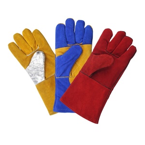 Gants de soudage en cuir, anti-coupure, résistants à la température, ignifuges, gants de sécurité pour le travail, protection des mains - Product Image 1