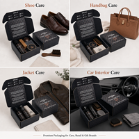 Boîte d'expédition personnalisée haut de gamme avec impression intérieure, emballage en carton ondulé pour kits d'entretien du cuir, chaussures, sacs à main, vestes et sièges de voiture