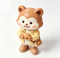 Figurine d'art personnalisée en forme d'écureuil, statue de personnage de dessin animé en PVC et ABS, fabrication OEM en Chine, figurine personnalisée pour la vente en gros de produits de marque