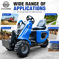 Chargeuse compacte FULCORE certifiée CE EPA EuroV, commande hydraulique intelligente, fonctionnement flexible pour les projets quotidiens