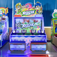 Machine de tir à jets d'eau pour 4 joueurs, équipement de divertissement dans une salle d'arcade, machine de jeu à monnayeur pour enfants