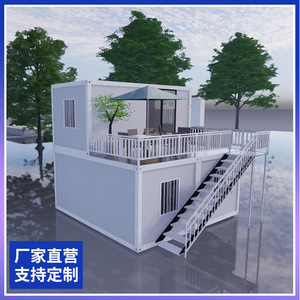 บ้านคอนเทนเนอร์สำเร็จรูป โมดูลาร์สำหรับอยู่อาศัย ใช้เป็นโรงแรม รูปทรงสี่เหลี่ยมผืนผ้า ดีไซน์มินิมอล ความหนาตามมาตรฐาน - Product Image 4