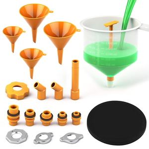 Kit de purge de <span class=keywords><strong>radiateur</strong></span> universel 19 pièces anti-débordement avec embouts flexibles, adaptateurs et bouchons de remplissage - Product Image 1