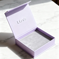Boîte cadeau pliable en carton rigide avec impression personnalisée du logo, fermeture magnétique