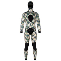 Combinaison de plongée en néoprène pour homme, 5 mm, 6 mm, 7 mm, haute qualité, avec capuche, pour la pêche sous-marine, imprimée, chaude, logo frontal, grande taille, vente en gros
