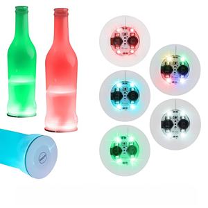 Posavasos de Vidrio para Cerveza con Luz LED de 6 cm y Logotipo Personalizado, 4 Piezas, Brillan <span class=keywords><strong>en</strong></span> la Oscuridad, Resistentes al Agua, Duraderos, para el Día de San Valentín - Product Image 5
