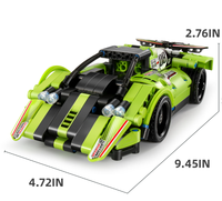 Voiture de sport RC 2 en 1, blocs de construction transformables, voiture de course télécommandée, briques techniques DIY, jouet éducatif STEM