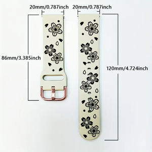 สายนาฬิกาซิลิโคนทดแทนขนาด 20 มม. นุ่มสบาย สำหรับอมาซฟิต บิพ เอส ไลท์/บิพ ยู ซีรีส์สายรัดข้อมืออุปกรณ์เสริมสายรัดข้อมือ - Product Image 6