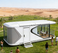 Maison conteneur capsule spatiale moderne en structure acier, étanche, pour camping et complexe hôtelier, vente en gros directe usine
