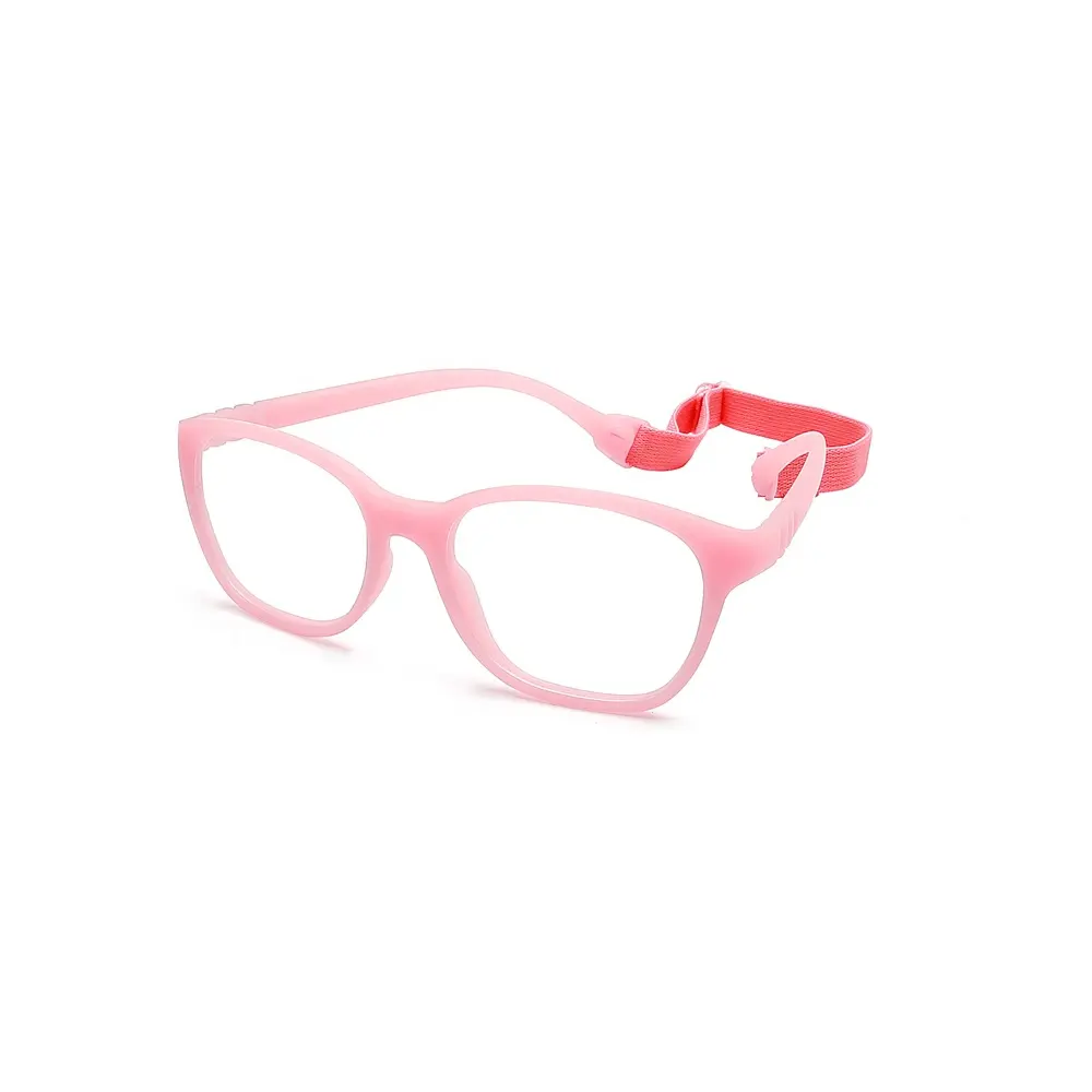 Gafas para ninos 2023 תינוק חדש מסגרת גמישה tr90 משקפיים לילדים צבעוניים ילדים אופנתיים משקפיים אופנתיים עם חגורה מתכווננת