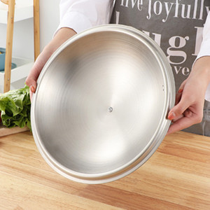Stainless Steel Lid Tempered Glass View 30cm48cm For <b>Steamer</b> Wok Pot Cover Eco-Friendly Kitchen Use - Product Image 3