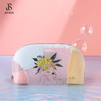 Sac de voyage JOYSUN aux couleurs Morandi, sac de toilette transparent en TPU, sac de maquillage imperméable en PVC pour femmes
