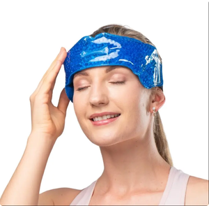 Factory Direct Cooling Sports Ice Pack Hockey Bead Ice Compress Headband Printable Pattern Sports Cooling Gift Promotion