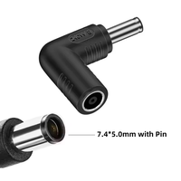 Adaptateur d'alimentation pour ordinateur portable, convertisseur universel 240W, prise DC 7.4x5.0mm femelle, prise mâle 4.5x3.0mm pour Asus