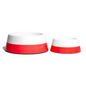 ซีด็อก ชามอาหารสัตว์เลี้ยง สีแดงขาว ชามเซรามิกสำหรับสุนัขและแมว ขนาดกลาง - Product Image 3