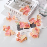 Bunga Semanggi Empat Daun Buatan DIY Jepit Rambut Aksesori Pakaian Hydrangea Kotak Permen Pernikahan Dekorasi Hadiah Pesta Bunga Palsu
