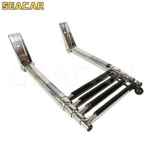 Seacar 4 Step Stainless Steel Telescopic Boat Ladder For <b>Yacht</b> Marine Use - Product Image 5