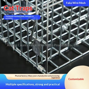 Trampa <span class=keywords><strong>para</strong></span> Gatos Plegable Automática de Acero Inoxidable con Bandeja y Caja de Plástico <span class=keywords><strong>para</strong></span> Gatos Desperdiçados y Silvestres - Product Image 5