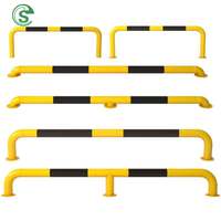 Garde-corps anti-collision de forme de U de barrière de stationnement de tuyau d'acier résistant pour l'allée de parking de garage d'école