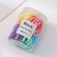 Bandes de cheveux sans couture couleur bonbon pour enfants Attaches pour cheveux et élastiques simples Accessoires pour cheveux Internet Style de célébrité pour femmes