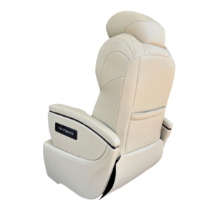Asiento de Coche Eléctrico de Lujo Modificado con Masaje, Respaldo Reclinable, Asiento de Cuero para Pasajero con Reposacabezas y Reposapiés Ajustables - Product Image 3