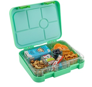 Box Lunch Box Lunch Box Green Bento Lunch Boxes For Kids Big Size 4 Detachable Compartments School Seal Child Bento Box