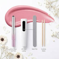 Stylo portable 7-en-1 magnétique pour vernis à ongles effet œil de chat, gel UV LED monodose, vernis gel soak-off pour nail art, usage domestique et professionnel