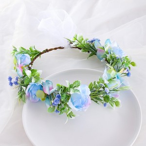 Diadema <span class=keywords><strong>de</strong></span> Flores para Mujer, Corona Floral, Guirnalda para Boda, Accesorios para Fotos <span class=keywords><strong>de</strong></span> Bodas y Festivales, Corona <span class=keywords><strong>de</strong></span> Rosas, Tocado <span class=keywords><strong>de</strong></span> Flores para Boda - Product Image 3