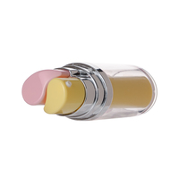 Kemasan Krim Serum Mini 10ML portabel kualitas tinggi kemasan Krim Mata siang malam tabung ganda botol tanpa udara cetak ABS