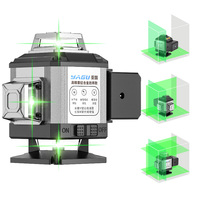 Laser Yagu 16 fils 4D à faisceau vert, auto-nivelant, télécommande