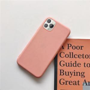 Étui de téléphone de couleur unie IVANHOE pour iPhone SE 2020 11 <span class=keywords><strong>Pro</strong></span> Max X XR Xs Max <span class=keywords><strong>Coque</strong></span> arrière simple en TPU souple pour iPhone 6 6s 7 8 Plus - Product Image 4