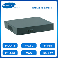 Mini PC sans ventilateur Celeron J4125, canal unique DDR4, USB2.0, Mini PCIE, 12V, SATA, MSATA, WIN, Linux, pare-feu