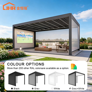 Solárium de <span class=keywords><strong>Aluminio</strong></span> Moderno, Motorizado y Ecológico, para Jardín, Patio Exterior, <span class=keywords><strong>Terraza</strong></span>, Balcón y Patio Trasero de Casa o Villa - Product Image 5