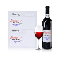 Etiqueta Autoadhesiva para Botellas de Vodka y Vino, Papel con Textura Mate, Lámina Dorada, Corte Redondo, Etiqueta de Vinilo con Código de Cristal para Aceites Esenciales