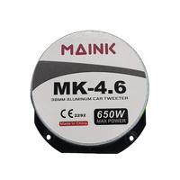 Tweeter Profesional para Auto de 38MM con Disco de Hierro, 4.6 Pulgadas, 650W de Potencia Máxima, Sistema de Altavoces para Auto, Componente para Puerta y Tablero, Grado Profesional