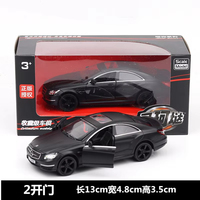 Jouet de collection en alliage moulé sous pression 1:36 Benz CLS63 Metal Car Model Pullback Doors Open Display