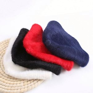 Autumn Winter New Long Rabbit Fur Bucket <b>Hat</b> Thickened Warm Plush Fisherman <b>Hat</b> - Product Image 4