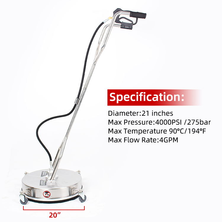 Профессиональный диск для мойки поверхности из нержавеющей стали, 24 дюйма, с 3 насадками